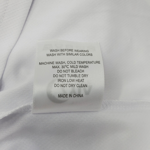 ZYIA ACTIVE WHITE ATHLETIC T-SHIRT BLACK GRAPHIC MEN SIZE XXL GYM ACTIVE WORKOUT - Picture 8 of 10